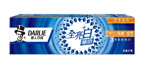 好來(原黑人)全亮白極緻牙膏<br>果漾薄荷
