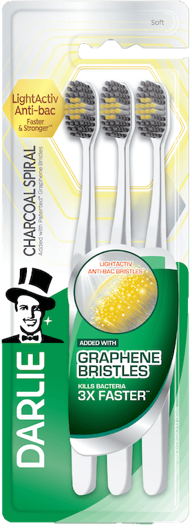 Darlie Charcoal Spiral Toothbrush