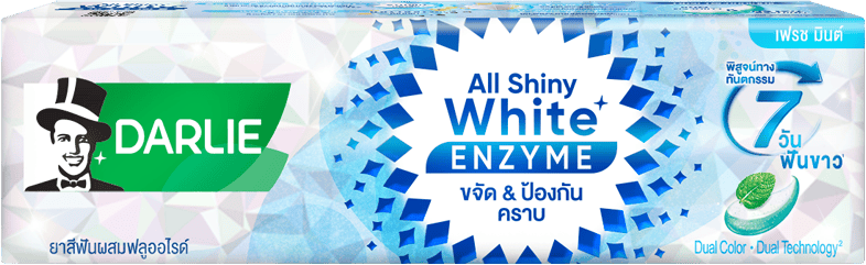 ยาสีฟัน ดาร์ลี่ ออลล์ ชายนี่ ไวท์ เอ็นไซม์ เฟรช มินต์