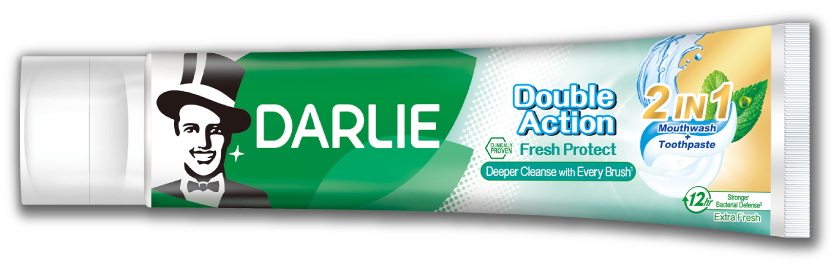 Darlie Double Action Fresh Protect 2 IN 1 Mouthwash + Toothpaste