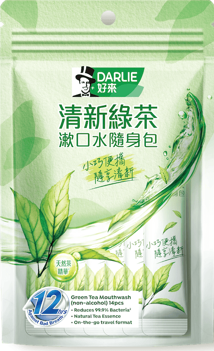 Green Tea Mouthwash Sachet (Non-Alcohol)