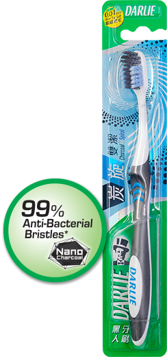 Darlie Charcoal X Spiral Toothbrush