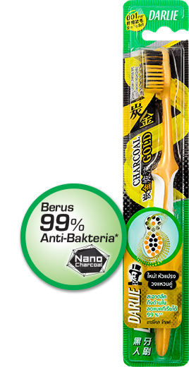 Berus Gigi Darlie Charcoal Gold