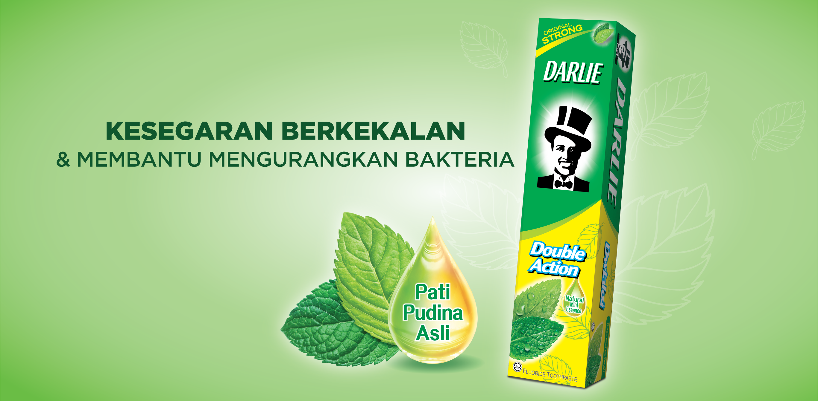 Kesegaran Ubat Gigi Darlie Dwi Aksi Mengurangkan Bakteria